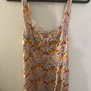 Free People Sasha mini dress in ivory combo; size small